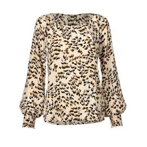 Cabi Printed Round Trip Blouse-size S